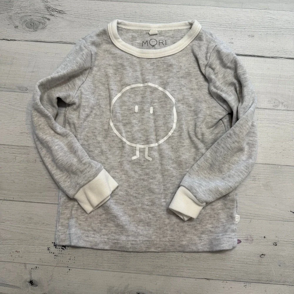 Mori Baby grey pajama top 2/3